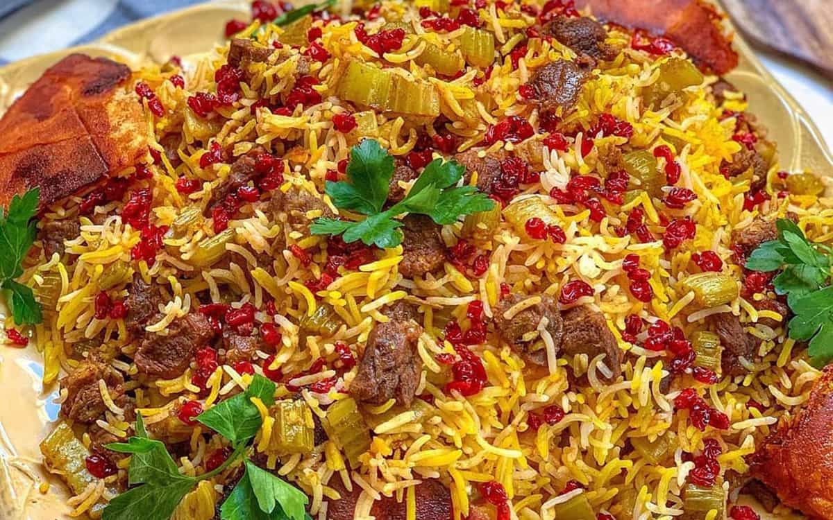 کرفس پلو